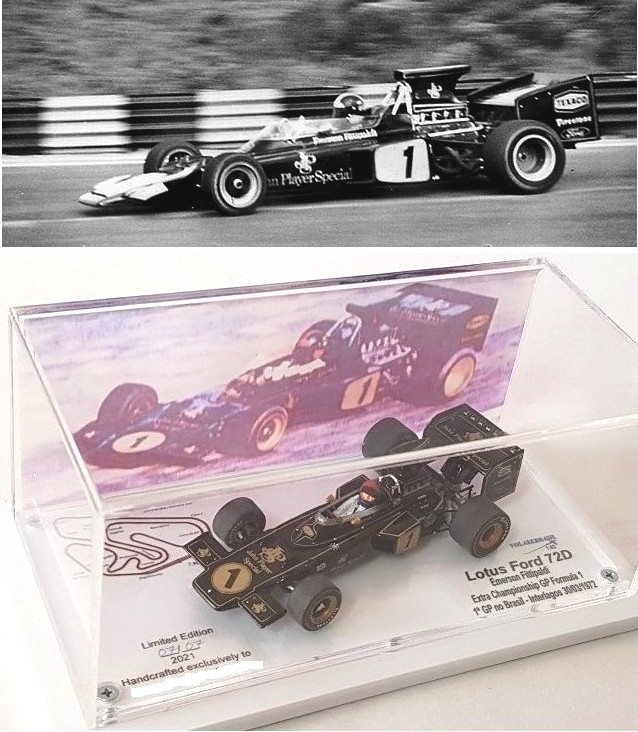 LOTUS FORD 72D EMERSON FITTIPALDI GP F1 BRASIL 1972